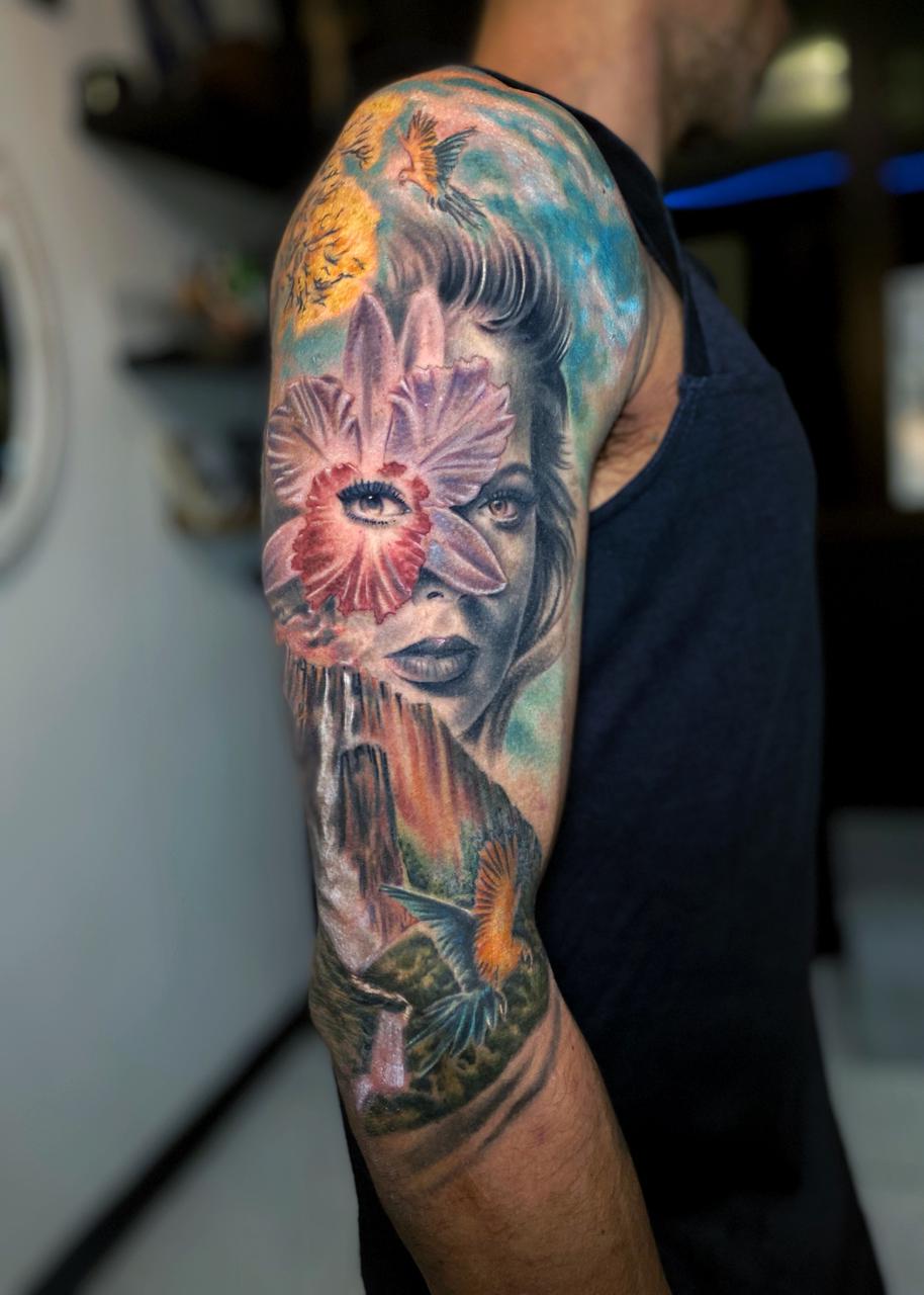 Cover y arreglo de tinta en Santiago - Samsara Tattoo